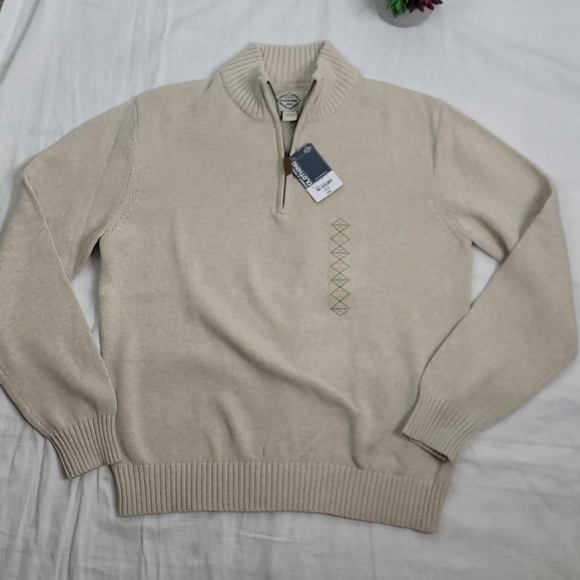 St John's Bay tan sweater sz Large NWT - Picture 4 of 10